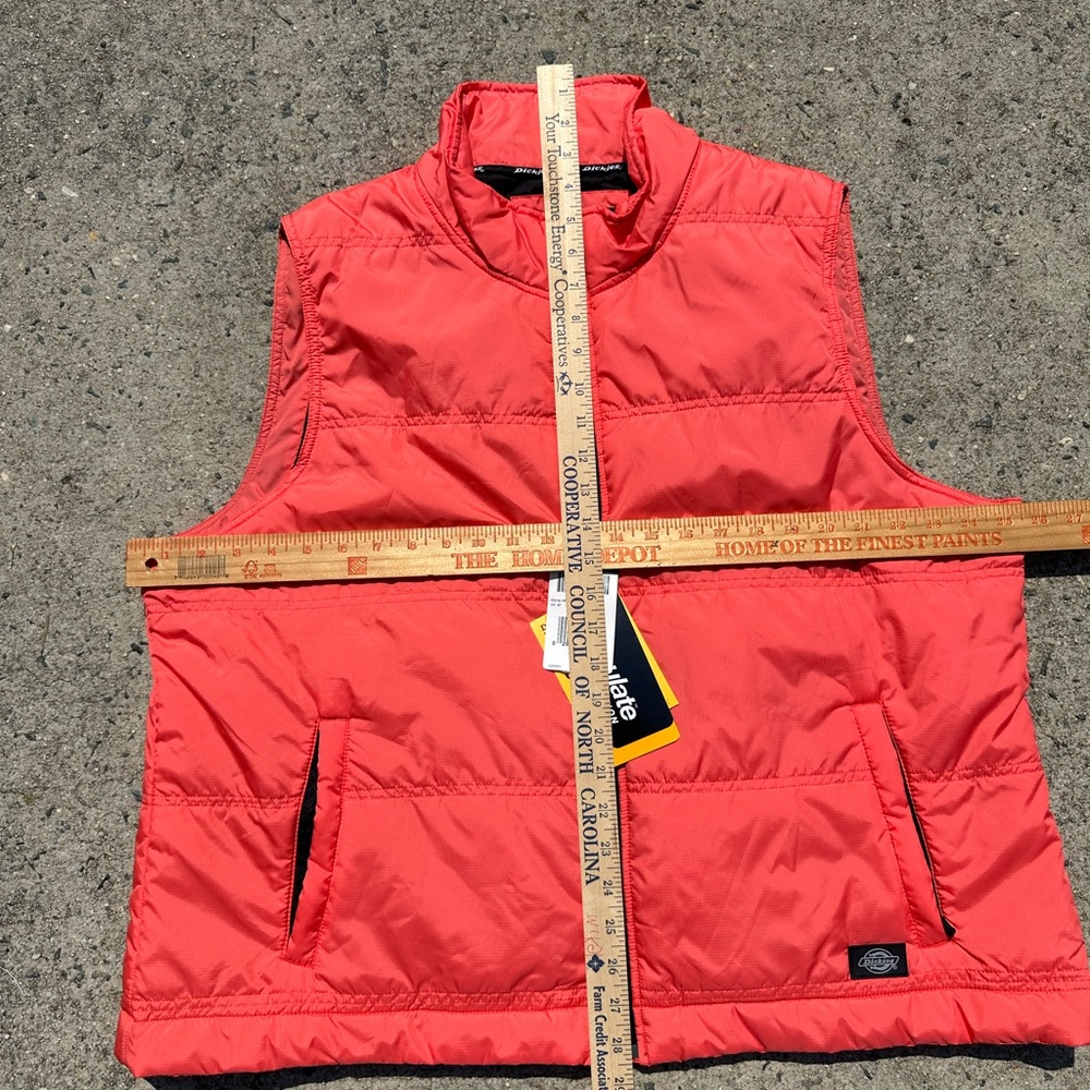 Dickies Vest safety orange puffer size 2XL work wear NWT